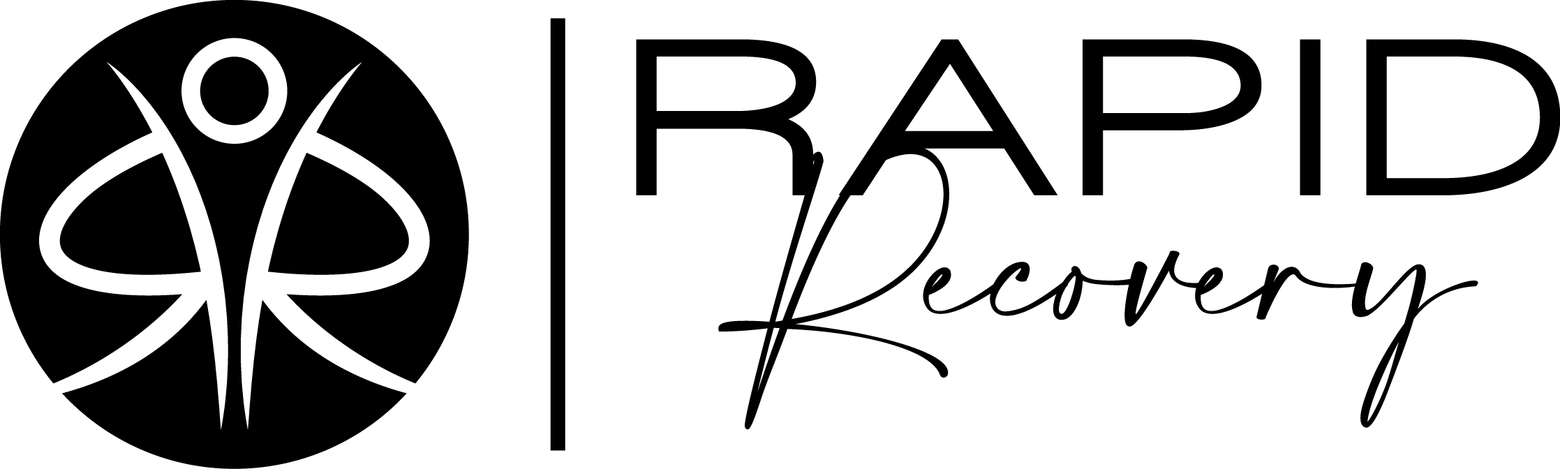 rapid recovery black logo
